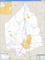 Scott, Ky Carrier Route Wall Map