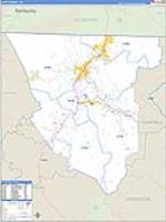 Scott, Tn Carrier Route Wall Map