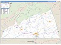 Scott, Va Carrier Route Wall Map