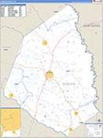Screven, Ga Carrier Route Wall Map