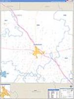 Scurry, Tx Carrier Route Wall Map