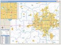 Sedgwick, Ks Carrier Route Wall Map