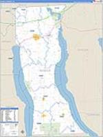 Seneca, Ny Carrier Route Wall Map