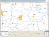 Seneca, Oh Carrier Route Wall Map