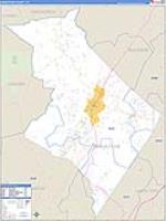 Sequatchie, Tn Carrier Route Wall Map