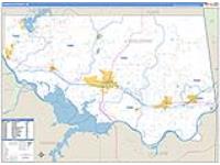 Sequoyah, Ok Carrier Route Wall Map