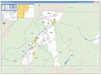 Sevier, Ut Carrier Route Wall Map