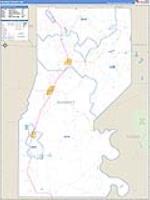 Sharkey, Ms Carrier Route Wall Map