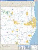 Sheboygan, Wi Carrier Route Wall Map