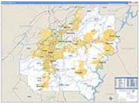 Shelby, Al Carrier Route Wall Map