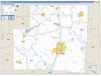 Shelby, Oh Carrier Route Wall Map
