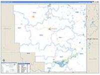 Sheridan, Mt Carrier Route Wall Map