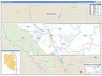 Sheridan, Wy Carrier Route Wall Map