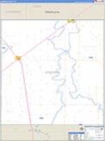 Sherman, Tx Carrier Route Wall Map