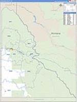 Shoshone, Id Carrier Route Wall Map