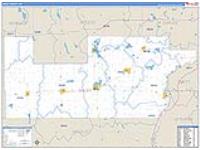 Sibley, Mn Carrier Route Wall Map