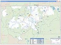 Siskiyou, Ca Carrier Route Wall Map
