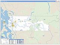 Skagit, Wa Carrier Route Wall Map