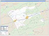 Smyth, Va Carrier Route Wall Map