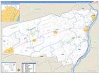 Snyder, Pa Carrier Route Wall Map