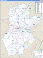 Somerset, Nj Carrier Route Wall Map