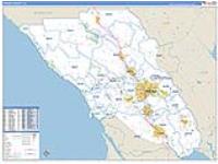 Sonoma, Ca Carrier Route Wall Map