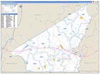 Southampton, Va Carrier Route Wall Map