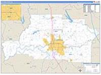 Spalding, Ga Carrier Route Wall Map