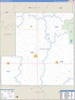 Stafford, Ks Carrier Route Wall Map