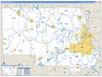 Stearns, Mn Carrier Route Wall Map