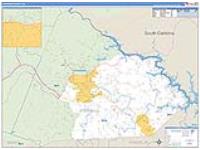 Stephens, Ga Carrier Route Wall Map