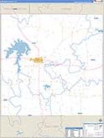 Stephens, Tx Carrier Route Wall Map