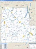 Steuben, Ny Carrier Route Wall Map