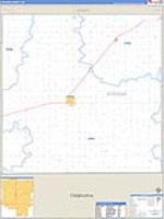 Stevens, Ks Carrier Route Wall Map