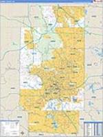 Summit, Oh Carrier Route Wall Map