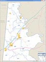 Sumter, Al Carrier Route Wall Map