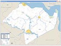 Surry, Va Carrier Route Wall Map