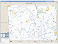 Susquehanna, Pa Carrier Route Wall Map