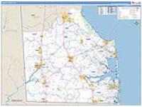 Sussex, De Carrier Route Wall Map
