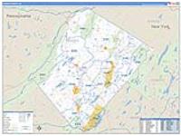 Sussex, Nj Carrier Route Wall Map