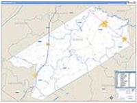 Sussex, Va Carrier Route Wall Map