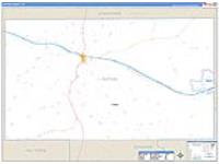 Sutton, Tx Carrier Route Wall Map
