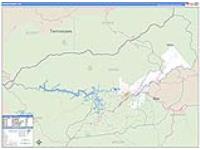 Swain, Nc Carrier Route Wall Map