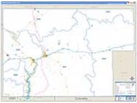 Sweetwater, Wy Carrier Route Wall Map
