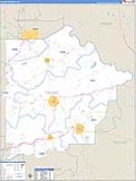 Talbot, Ga Carrier Route Wall Map