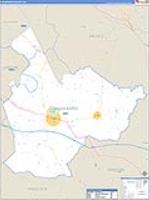 Taliaferro, Ga Carrier Route Wall Map