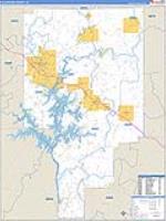 Tallapoosa, Al Carrier Route Wall Map