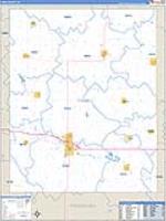 Tama, Ia Carrier Route Wall Map