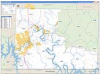 Taney, Mo Carrier Route Wall Map