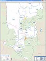 Taos, Nm Carrier Route Wall Map